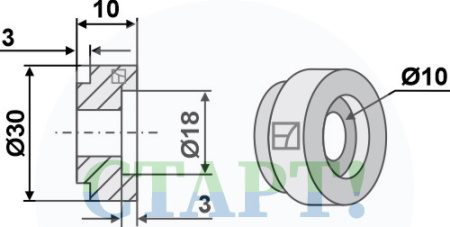 Втулка для ножа соломоизмельчителя