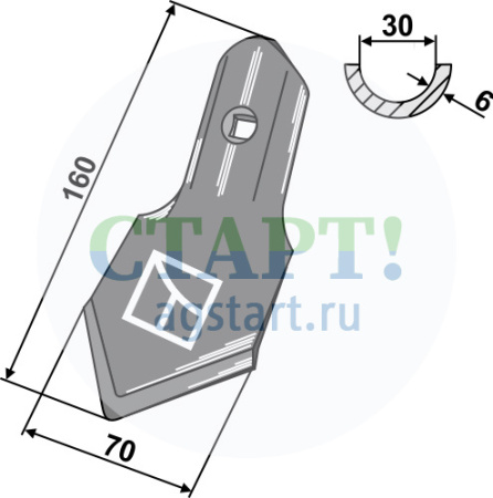 Стандартная лапа К46-6