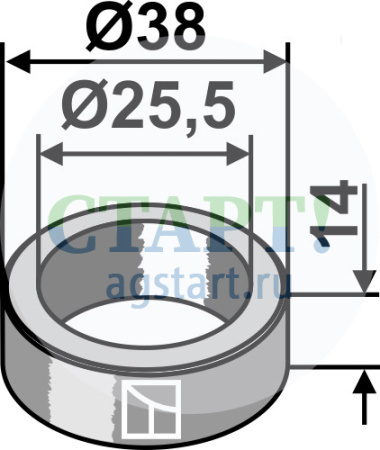 Держатель ножа Ø38x14xØ25,5