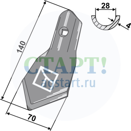 Стандартная лапа К46