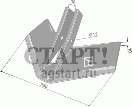 Лапа стрельчатая